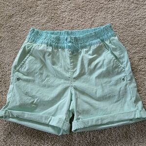 Mint Green Casual Shorts
